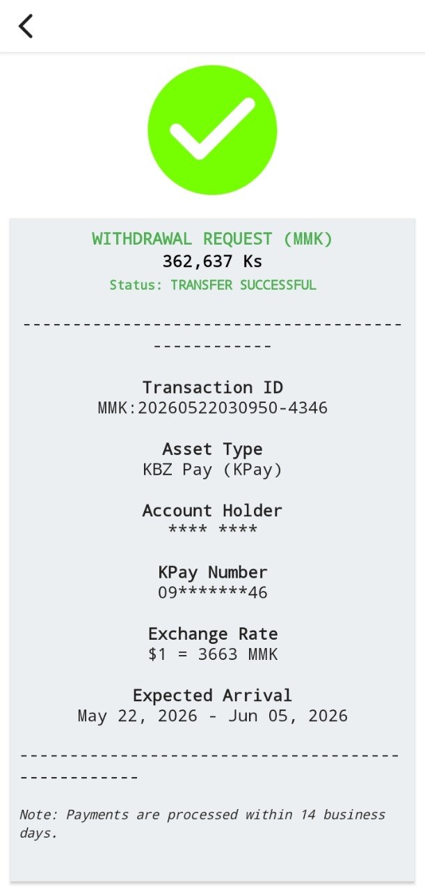 D Lite KPay Payment Proof